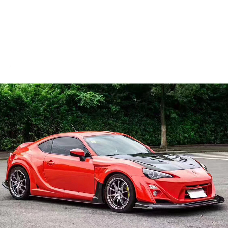 VRS Style Wide Body Kit Carbon Fiber Fibre Bodykit For Toyota GT86 Subaru BRZ Wuth Front/Rear Bumper Lip Side Skirts