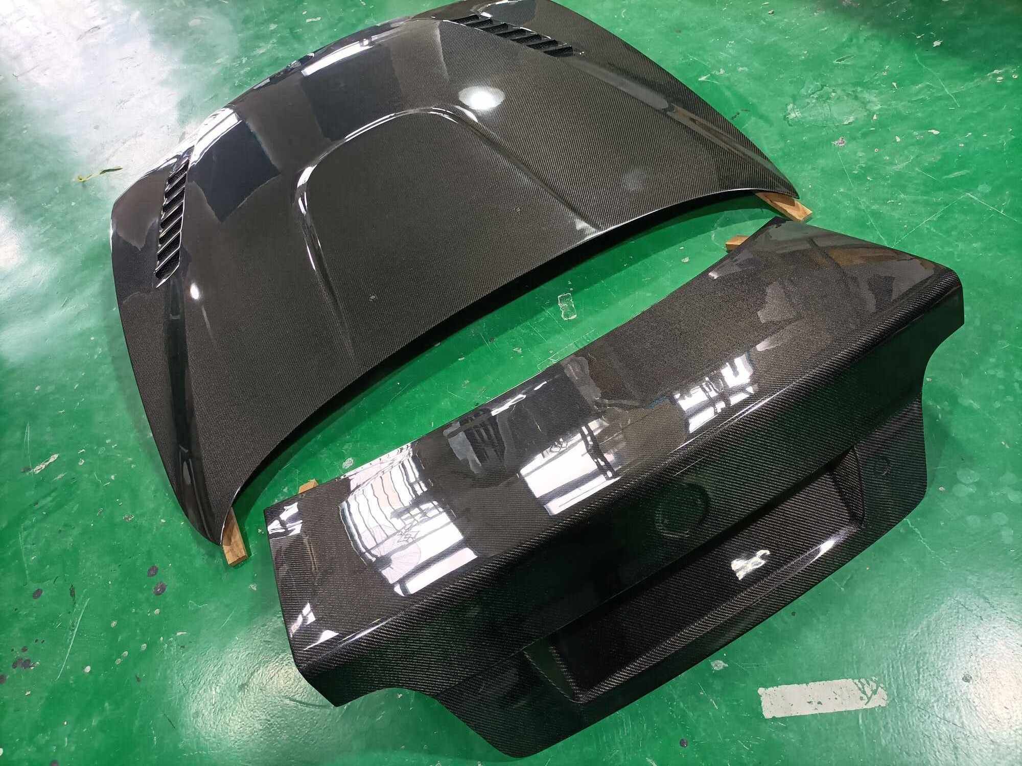 Car Parts E92 E39 Carbon Hood And Trunk For Bmw Gtr Style 540I Vent Bonnet