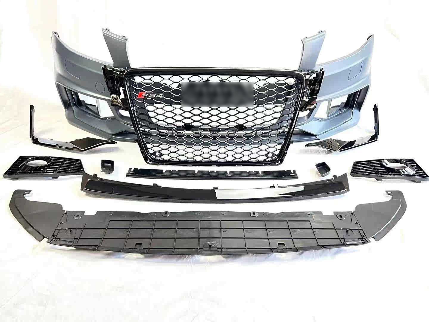 Full Set Car Front Bumper Grill Bodykit For Audi A4 B8 To Rs4 Accessories Body Kit