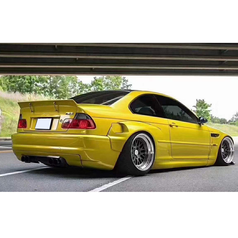 E46 FRP RESIN Wide Bodykit For BMW E46 sedan 4 door Body Kit Wide