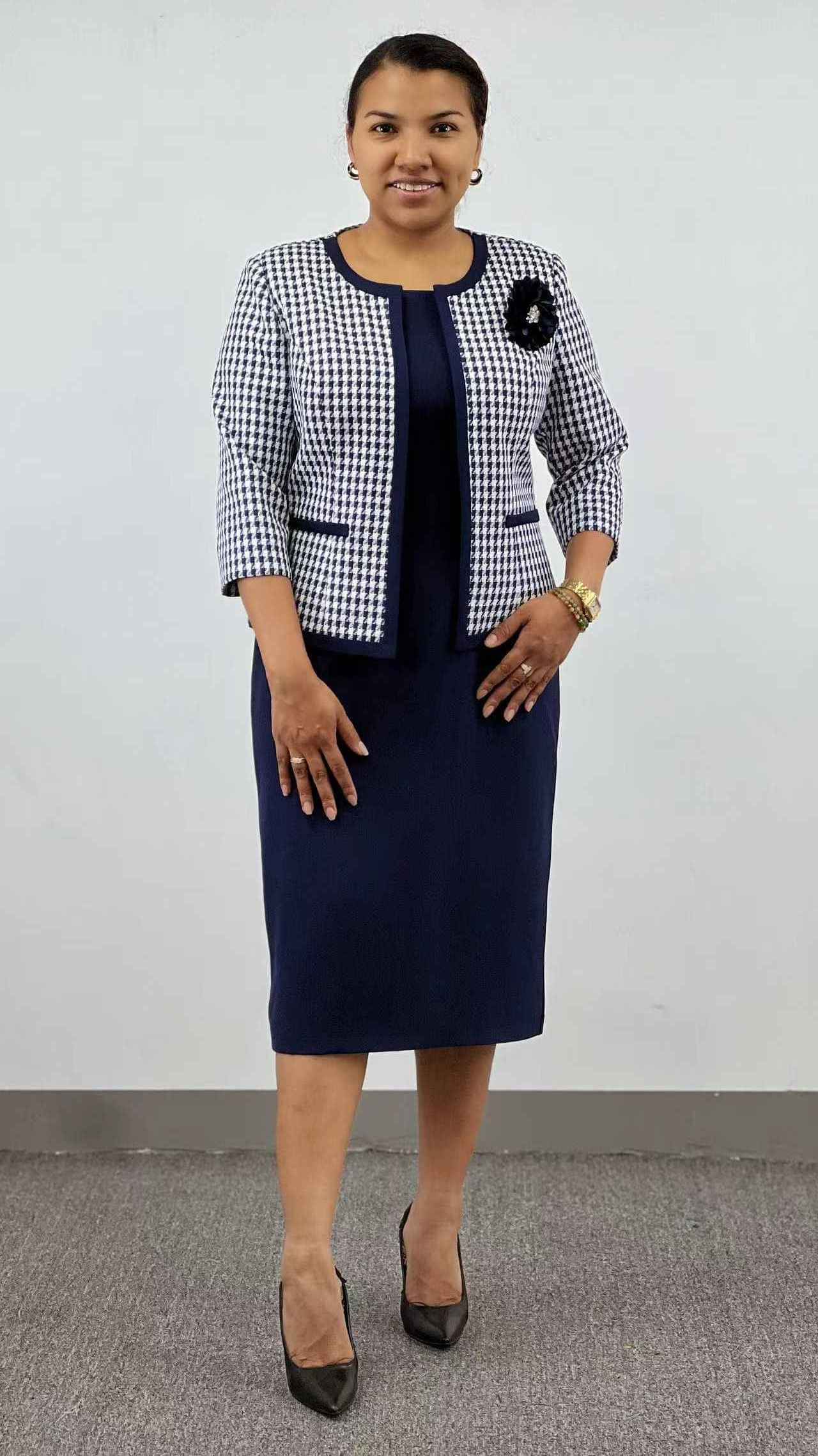 Plus size black womens church suits best sale