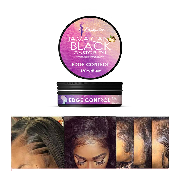 Free Samples Jamaican Black Castor Oil  olive extreme hold hair styling wax 24 hour edge control private label