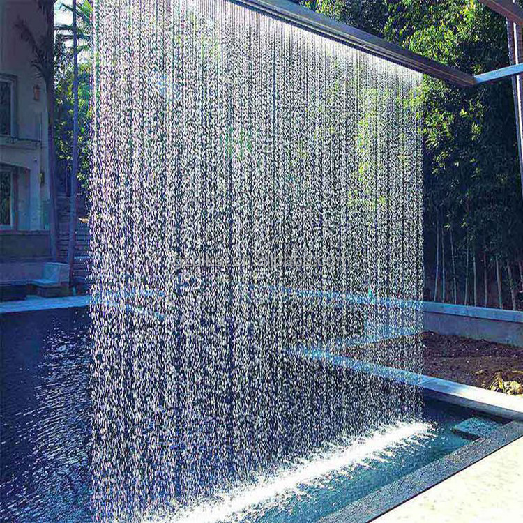 Multi Color Graphical Swing Water Curtain Stainless Steel Waterfall Digital Water Curtain