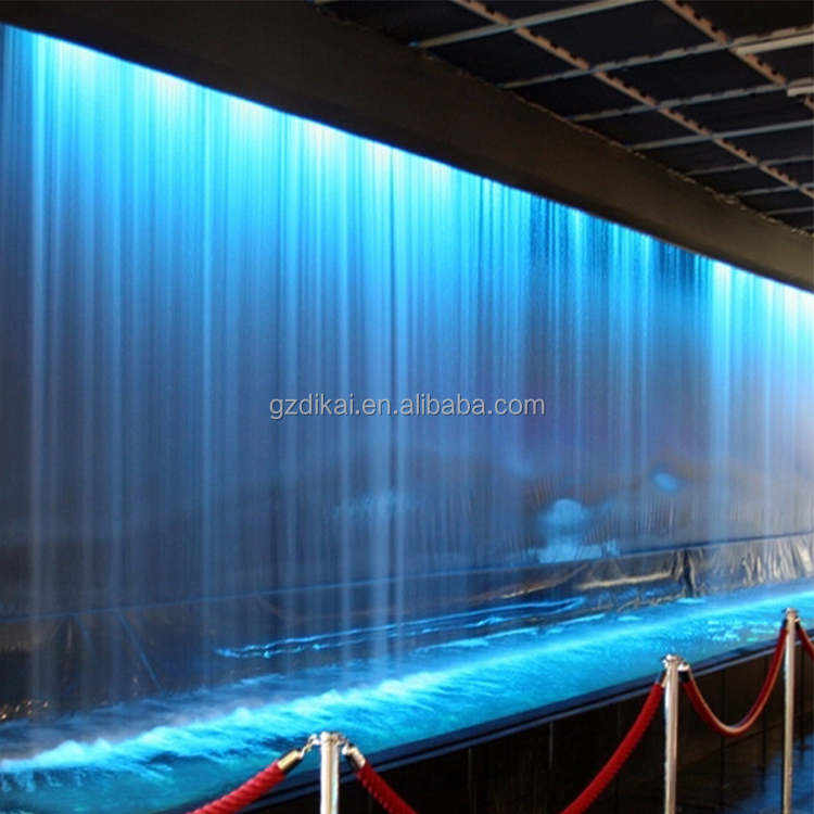 digital programmed graphic waterfall fountain water curtain Rain Curtain for partition