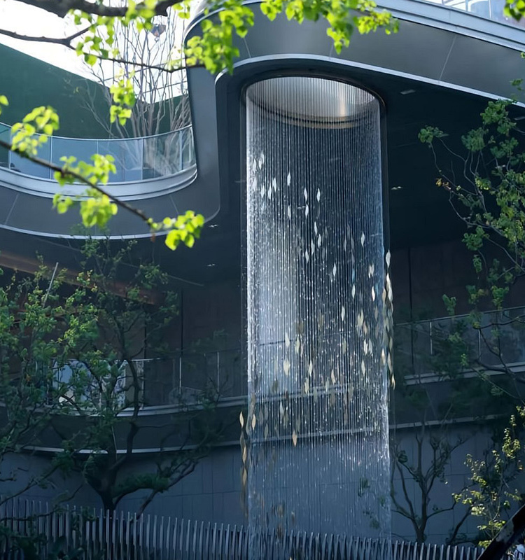 public garden  Decorate  Water Feature Rain Curtain artificial waterfall fountain