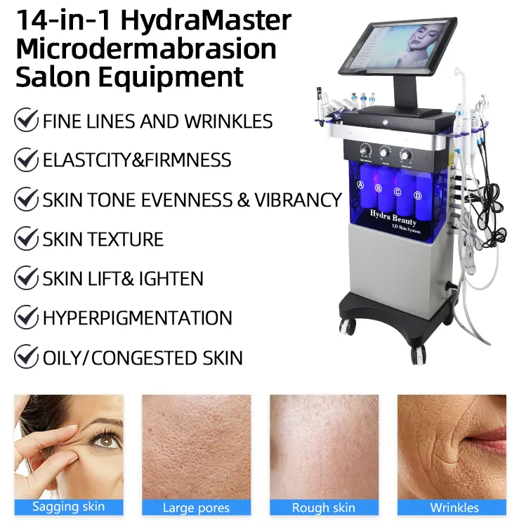 2023 Hydro Facial Handset Device Best Diamond Tip Microdermabrasion Hydro Facial Machine for Sale