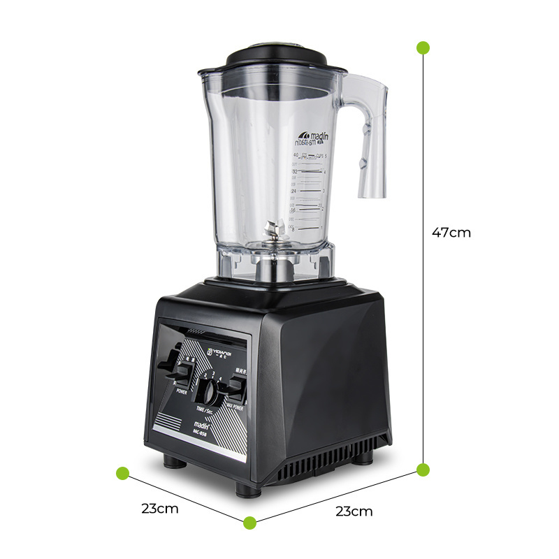 2023 New design High power heavy duty quiet commercial silent blender with sound proof smoothie maker with cover