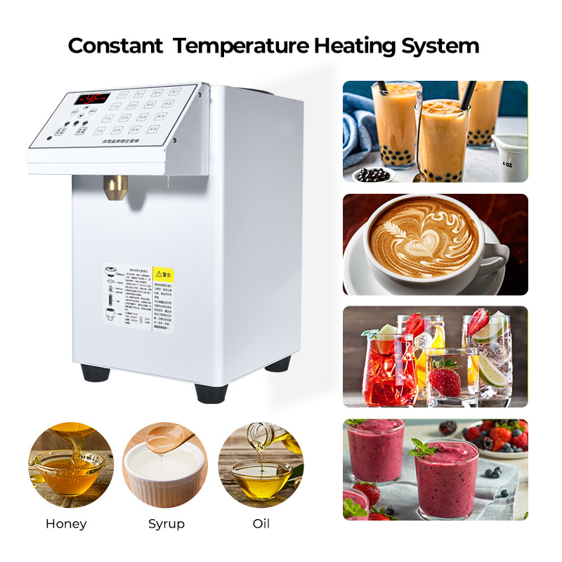 commercial Bubble Tea Syrup Fill Machine Sugar Dispenser fructose ration Quantitative Automatic Frustose Dispenser