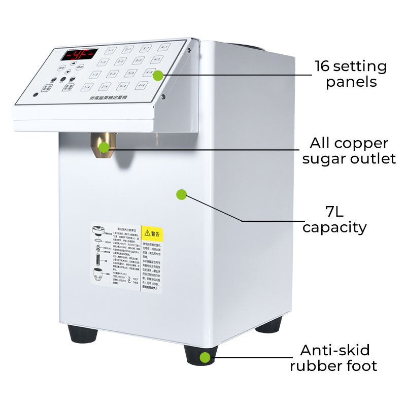 commercial Bubble Tea Syrup Fill Machine Sugar Dispenser fructose ration Quantitative Automatic Frustose Dispenser