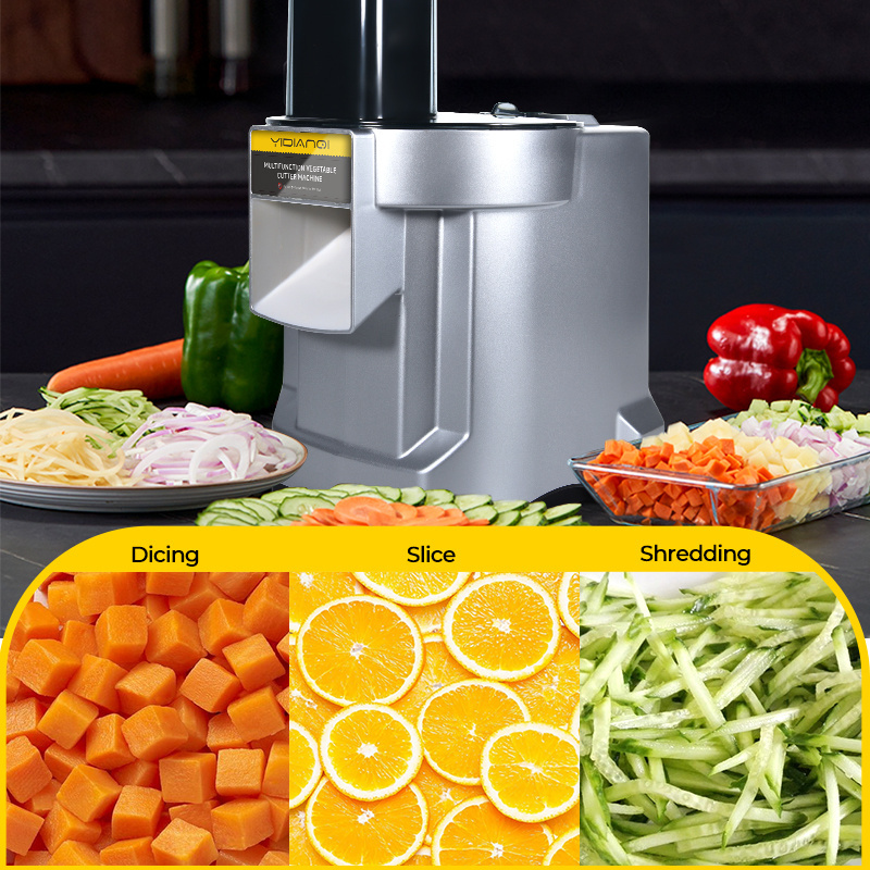 110V/220V Vegetable Cutting Machine Parsley Tomato Half Pepper Small Onion Carrot Cabbage Potato Cutter Cubing Slice Machine