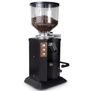 Stainless Steel Espresso 53 58mm Porta-Filter Holders Machine 51 Grinding Setting Electric Burr Conical Coffee Bean Grinders