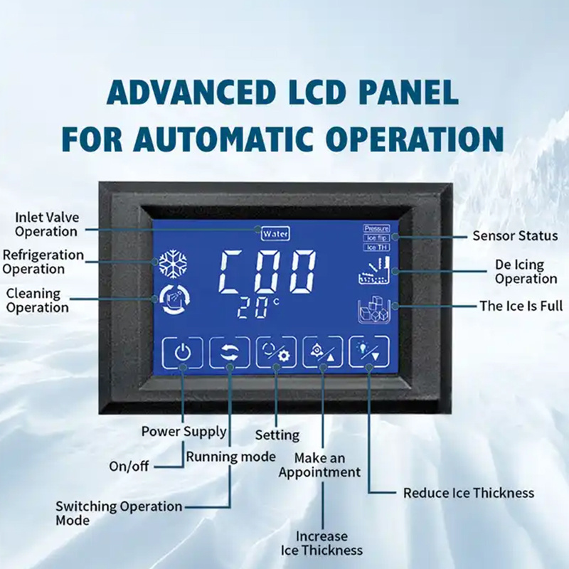 1000Kg 24Hrs High Output Large Power Electric CE Certification Square Ice Cube Maker Machine