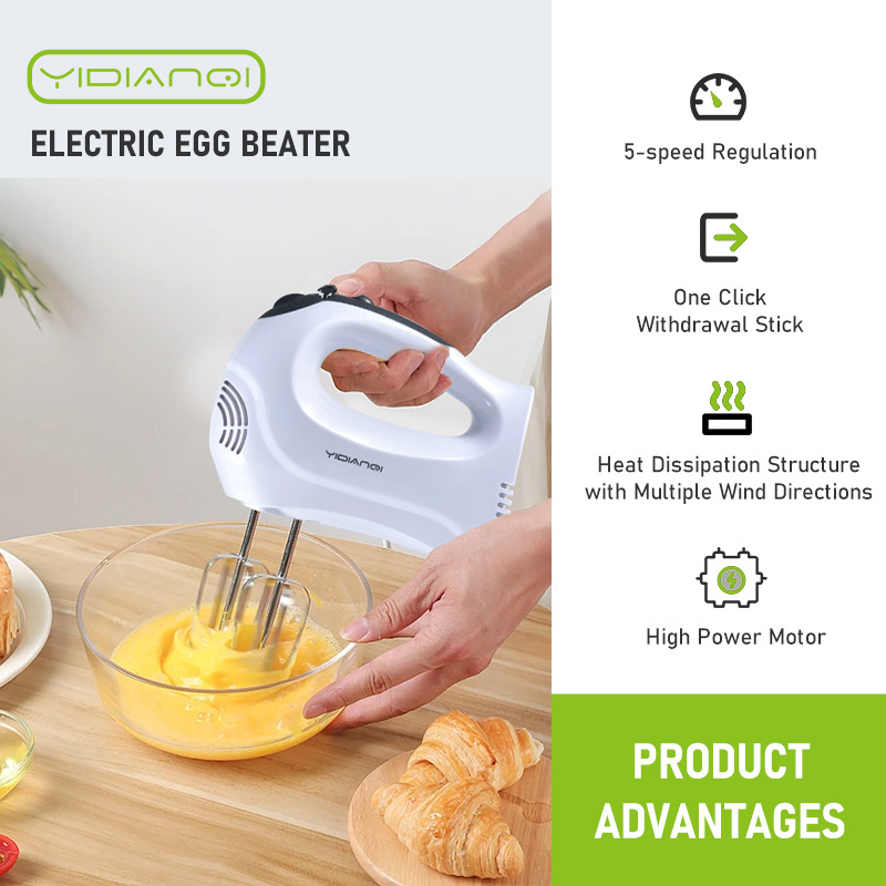 Hot sale custom Kitchen Electric Hand Blender Set Manual smart Hand Mixer and Food Fruit Mini immersion rotary egg beater