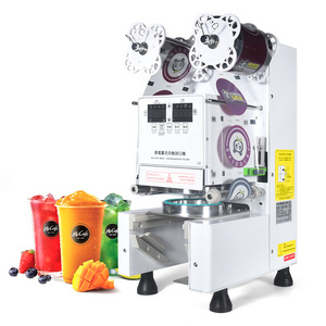 commercial Automatic Tabletop Bubble Tea Plastic PP 95mm/90mm Cups Sealer Machine for boba cup sealer boba cup sealing machine