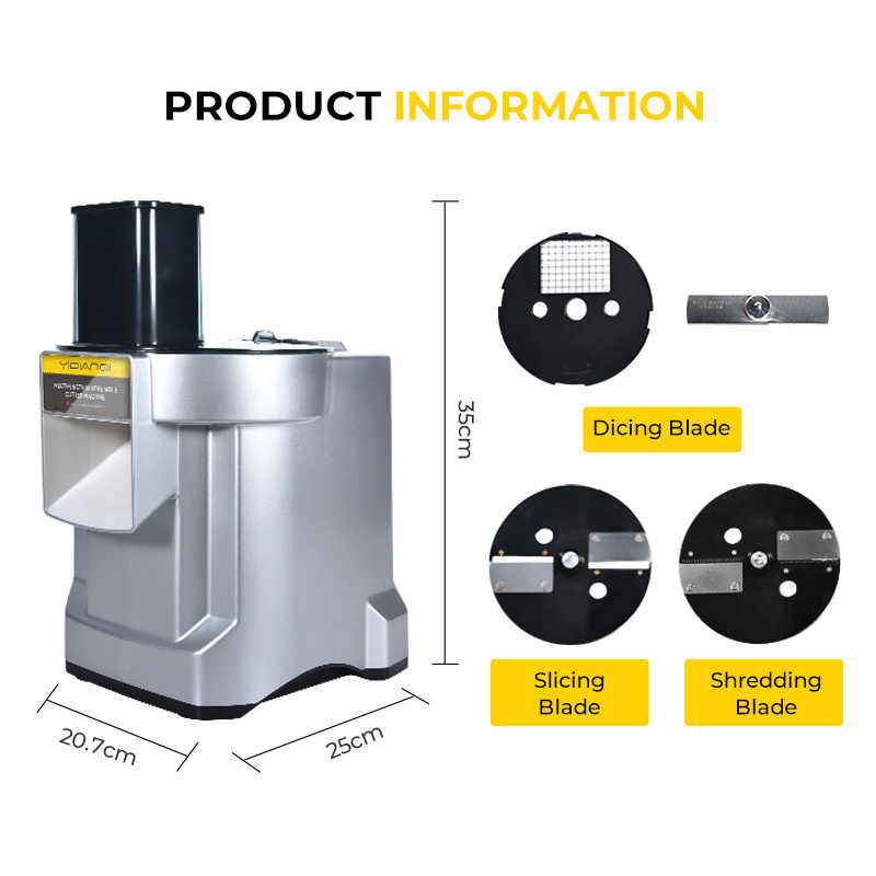 110V/220V Vegetable Cutting Machine Parsley Tomato Half Pepper Small Onion Carrot Cabbage Potato Cutter Cubing Slice Machine