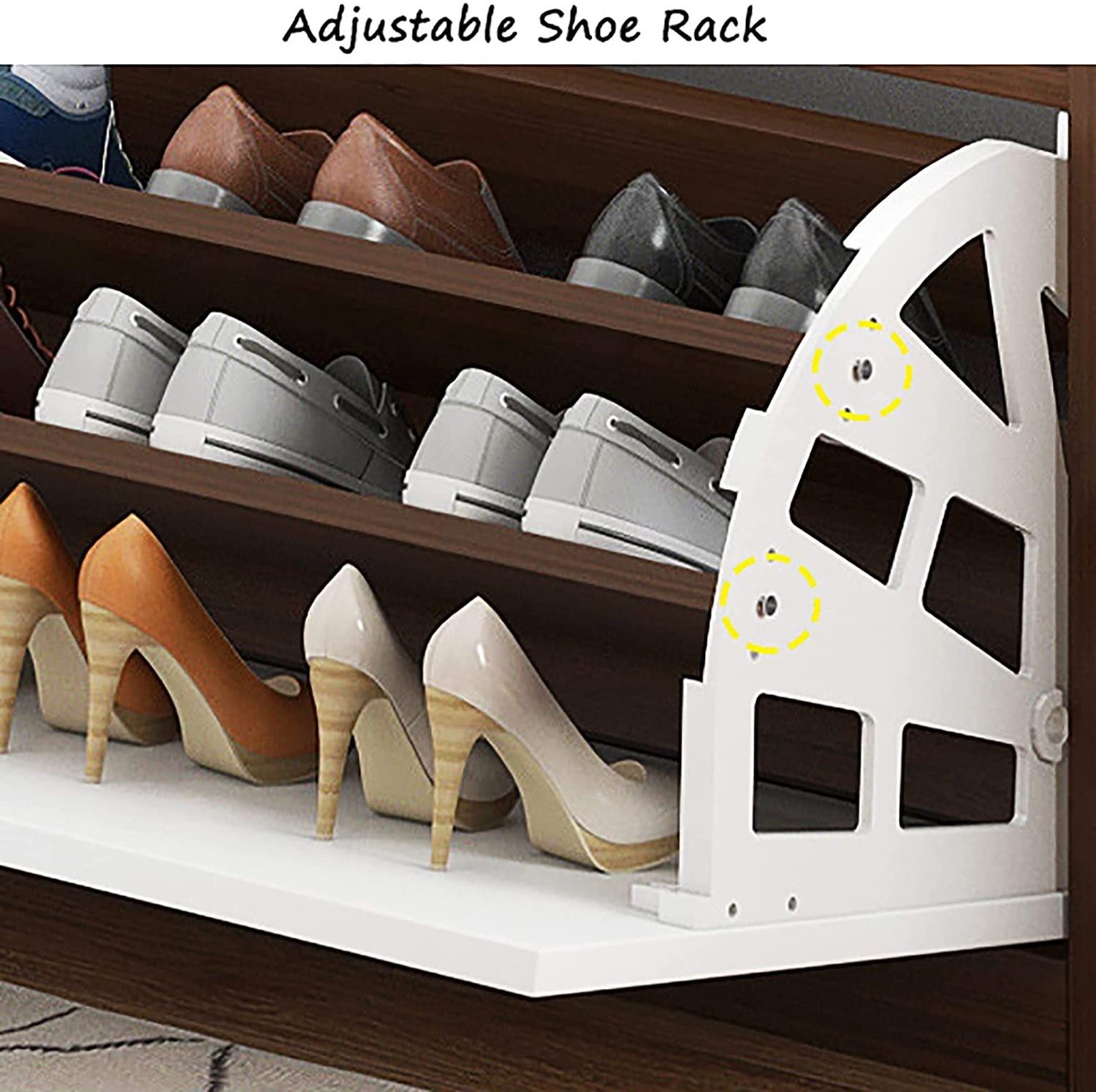 Display Shoe Storage Bench Hidden Multifunctional Shoe Rack Leather Entryway Seat Metal Customized Living Room Modern Furniture