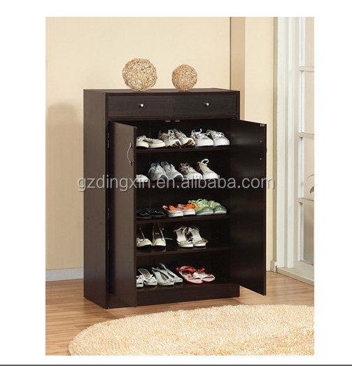 wooden shoe cabinet corner cabinet with storage shelf style shoe rack Europe design(DX-8617)