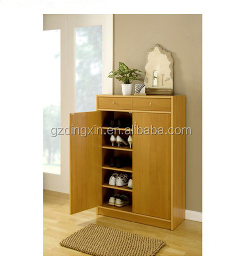 wooden shoe cabinet corner cabinet with storage shelf style shoe rack Europe design(DX-8617)