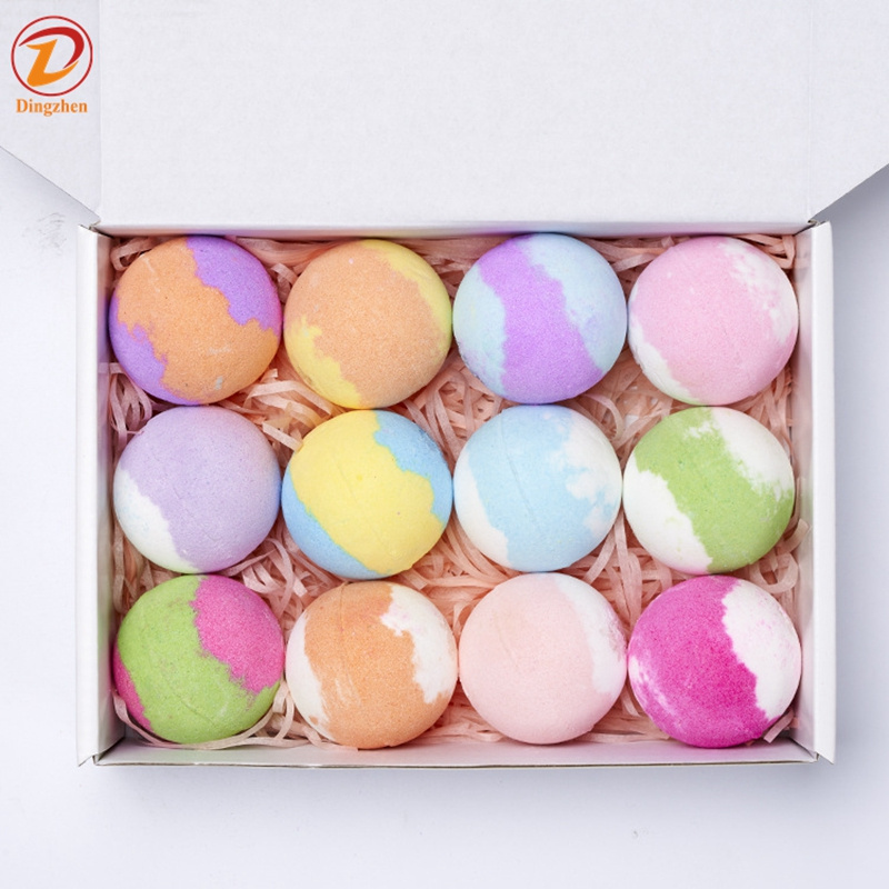 Wholesale Large Size Natural Bath Bombs With Fizzes Vegan Essential Oils Scented Organic Bath Salt Bubble Bomb For Women Men Kid