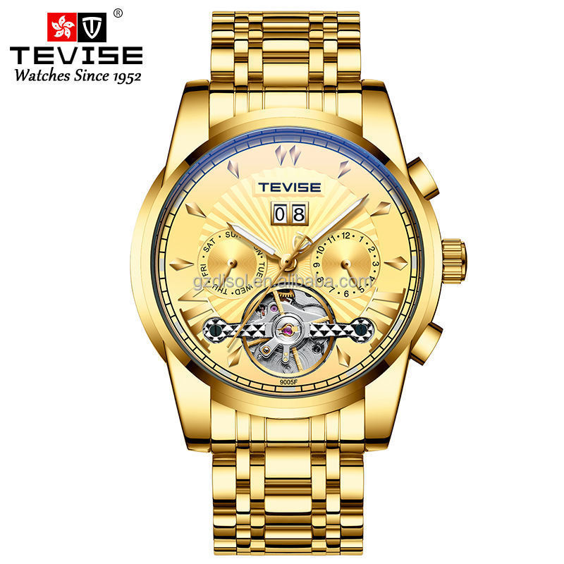 TEVISE Watch 9005 2020 top selling model Fashion luxury men's wristwatches Automatic mechanical watch 2022