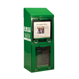 Customization Outdoor Magazine Newspaper Metal Display Rack Holder Post Box newspaper stand