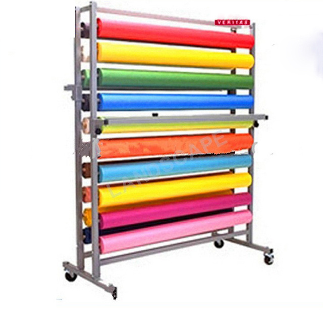 Custom Made Fabric Roll Display Stands Display Rack / Metal Floor Fabric Display Case/stand/exhibit,expositor Factory Customized