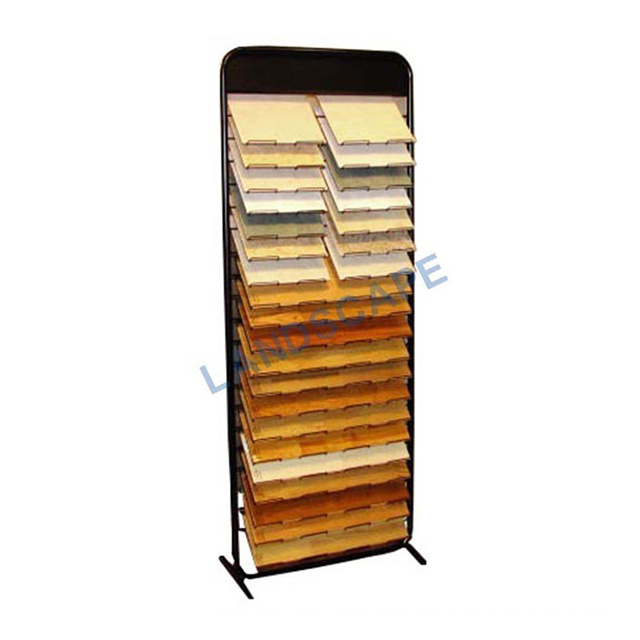 Customized Metal Tile Floor Display Rack Tile Stone Display Rack for Showroom