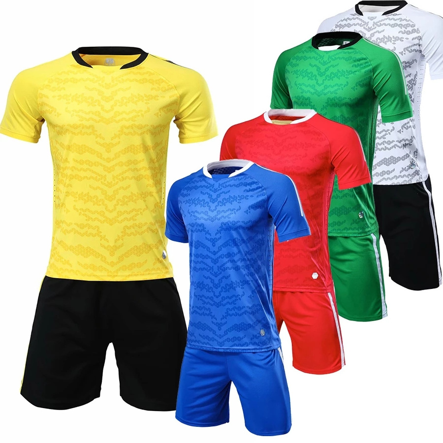 Soccer polo shirts yellow blue football jerseys set breathable men soccer clothes football training jersey suit