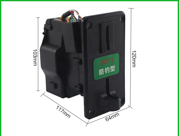 High Quality Plastic Electronic Coin Acceptor CPU Comparison Multi Coin Selector Mechanism Accepter Jamma Arcade Games Parts