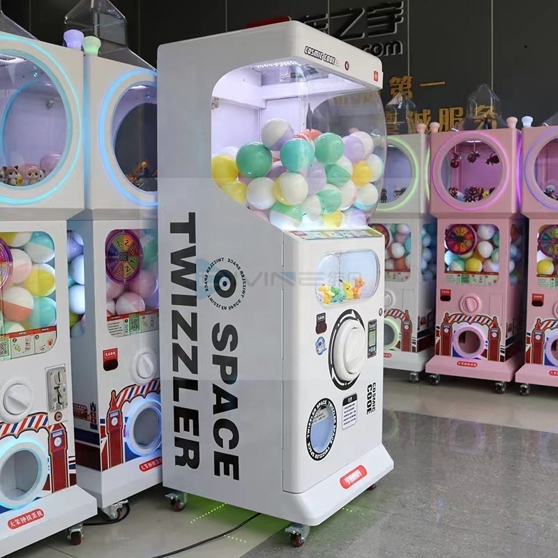 Indoor Arcade Shopping Mall Coin Operated Machine Prize Game 100-120 MM Gashpon Vending Machine