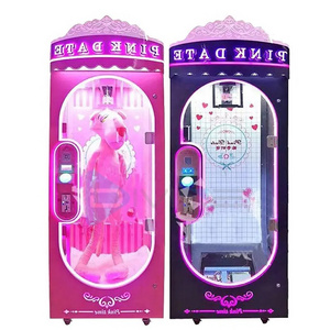 Coin Operated Arcade Game Machines Pink Date Cut Prize Toys  Vending Machine Prize Gift Machine