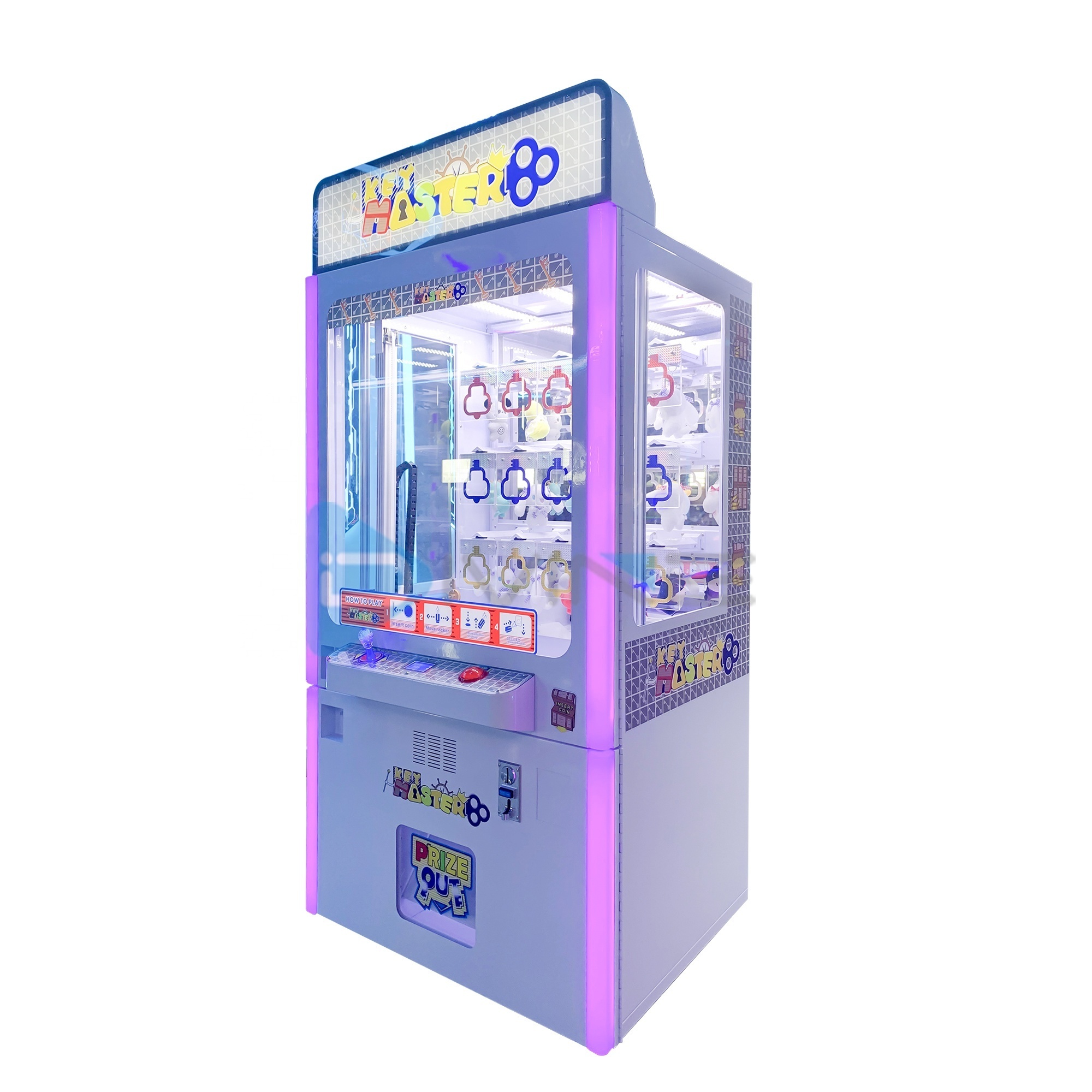 Coin operated  Arcade Game Machine 15 Hole Key Master Vending Gift  Prize Vending Machine Golden Key Master Machine