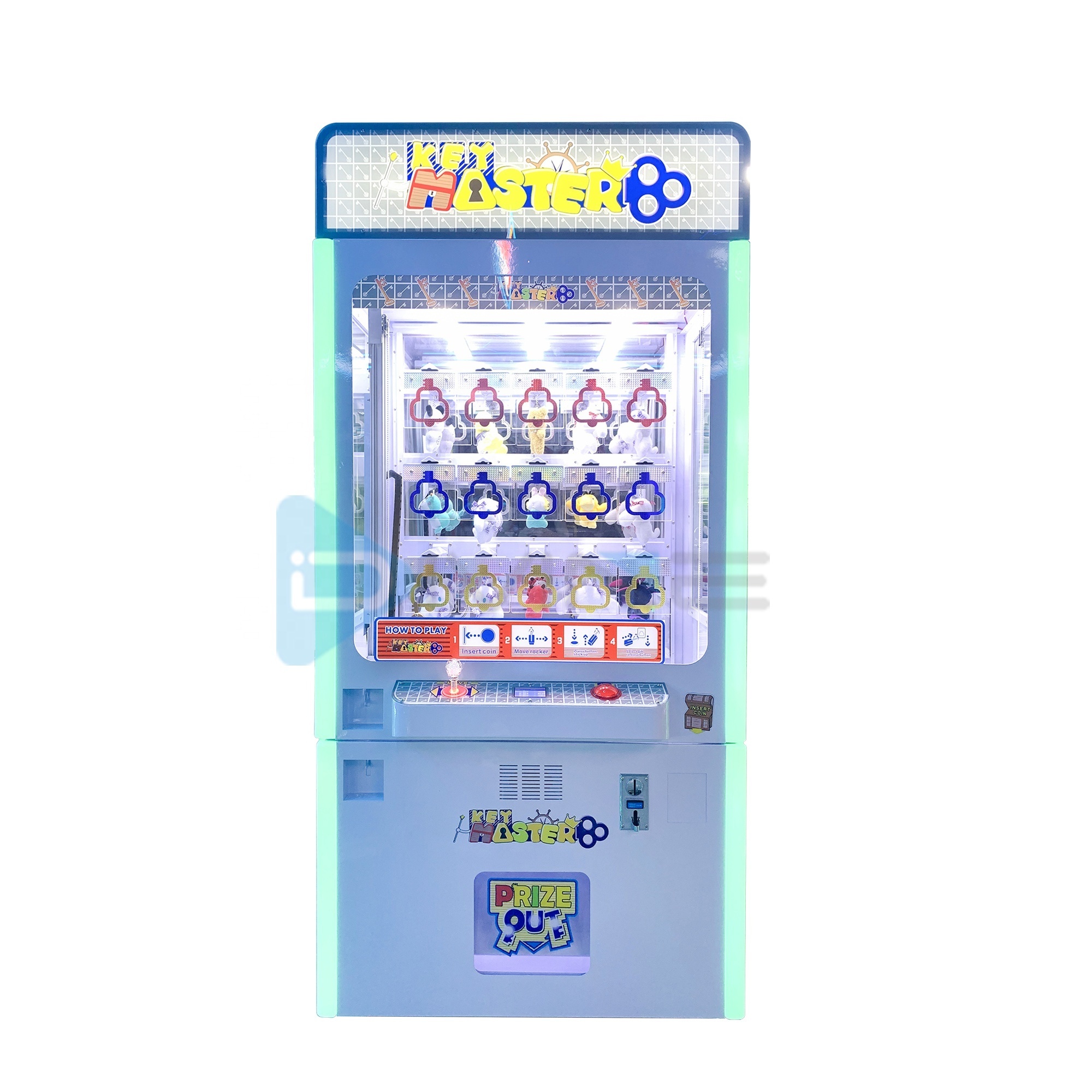 Coin operated  Arcade Game Machine 15 Hole Key Master Vending Gift  Prize Vending Machine Golden Key Master Machine