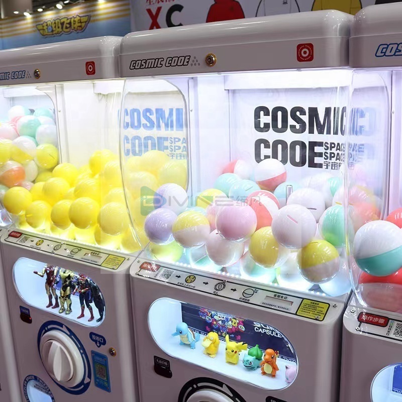 Indoor Arcade Shopping Mall Coin Operated Machine Prize Game 100-120 MM Gashpon Vending Machine