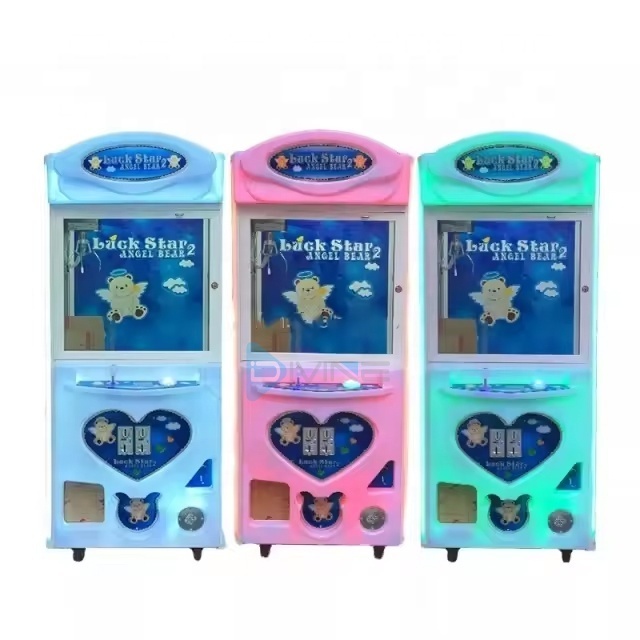 Coin Operated Prize Doll Gift Crane Game Machine Lucky Star 2 Arcade Stacker Game Toy Crane Claw Vending Machine for Sale