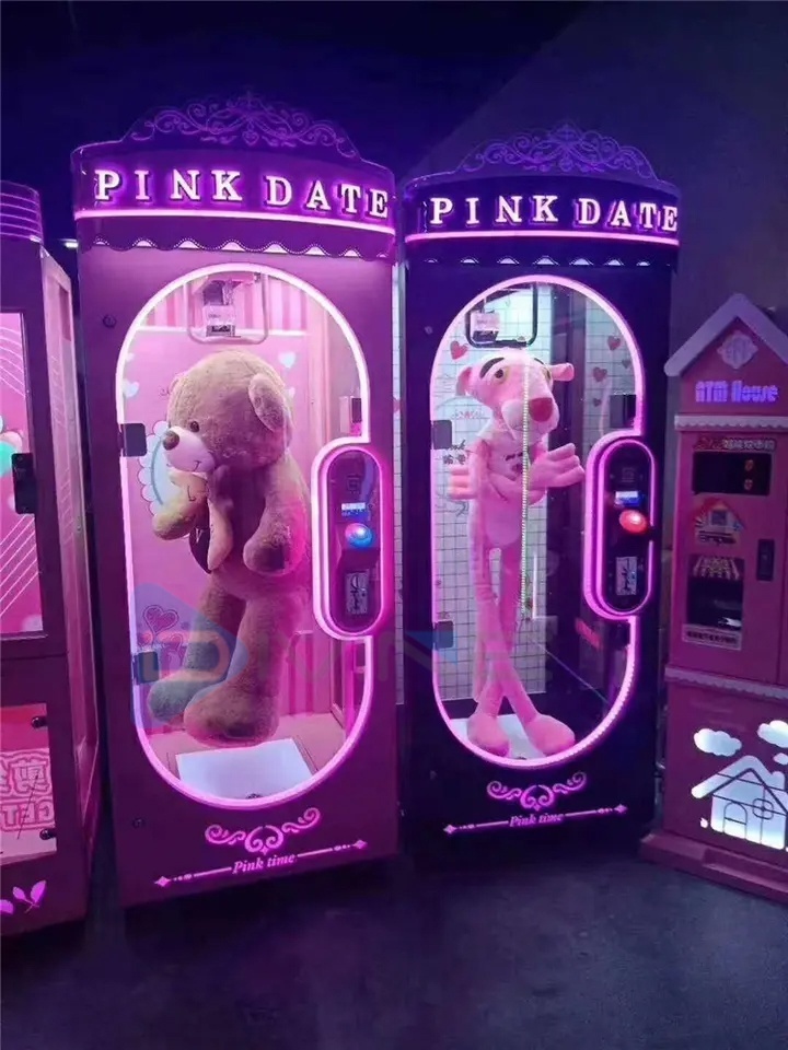 Coin Operated Arcade Game Machines Pink Date Cut Prize Toys  Vending Machine Prize Gift Machine