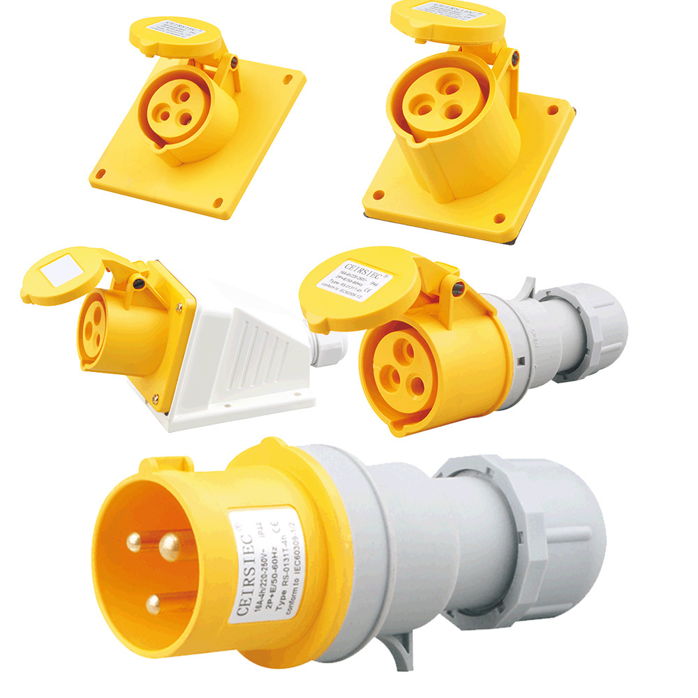 16A 3P IP44 Manufacturer Cheaper Indoor Outdoor Dustproof Waterproof Industrial Plug 3 phase industrial plugs and sockets 16A