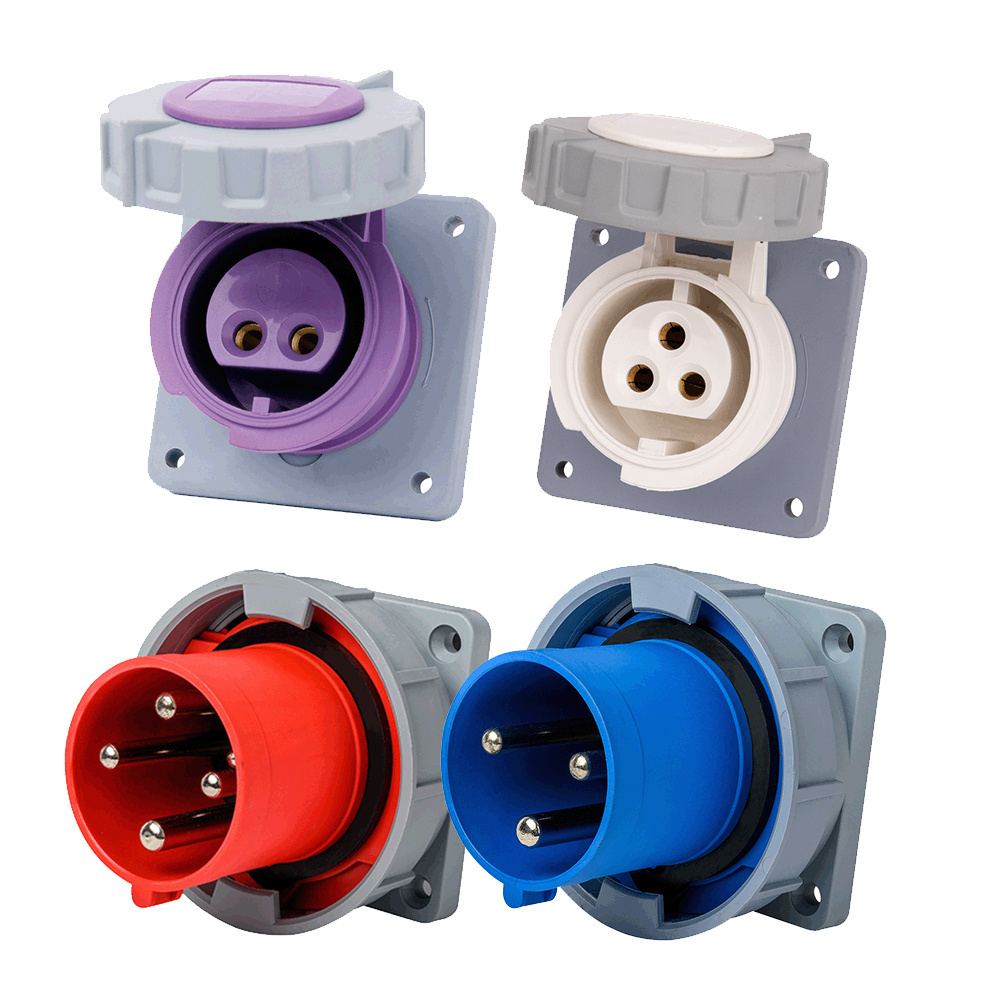 16A 3P IP44 Manufacturer Cheaper Indoor Outdoor Dustproof Waterproof Industrial Plug 3 phase industrial plugs and sockets 16A