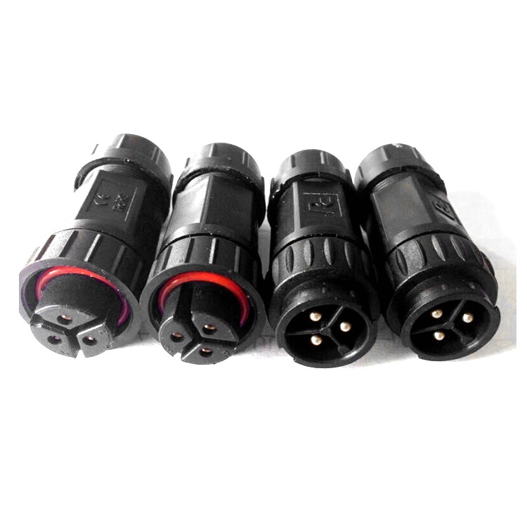 8 Pin RJ45 Waterproof IP68 M19/M20 Connectors Plug To Assemble