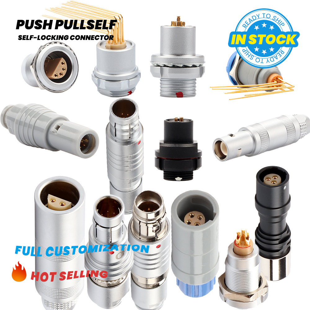 customize Push-pull self-locking high-precision aviation connector plug socket FGG EGG 0B1B2B connector