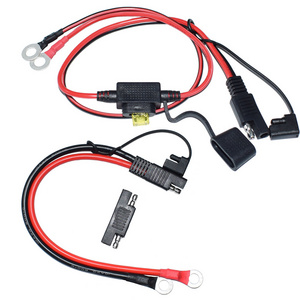 Custom Wiring Harness Solution Power Cable 2pin Sae Quick Disconnect Connector Plug 12v Fused Battery Charging Power Extension