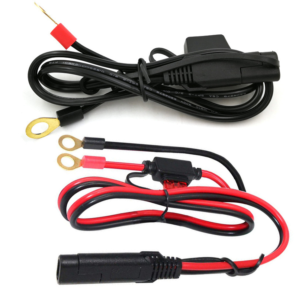 Custom Wiring Harness Solution Power Cable 2pin Sae Quick Disconnect Connector Plug 12v Fused Battery Charging Power Extension