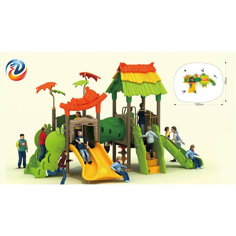 2022 NEW Arrivals Cheap Price Wooden  Outdoor Playground Swing Set With Plastic Slide