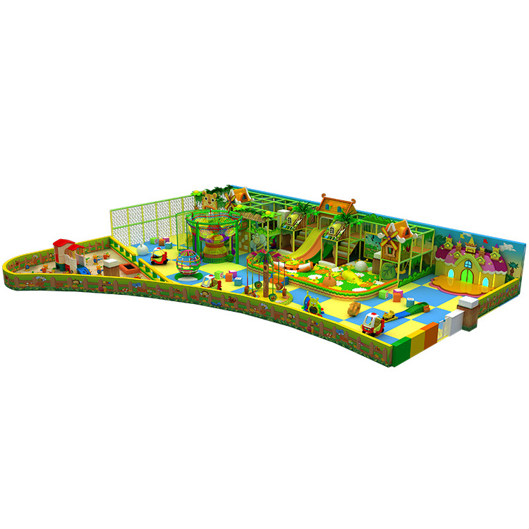 Jungle Theme Soft Play Equipment Indoor Playground For Sale