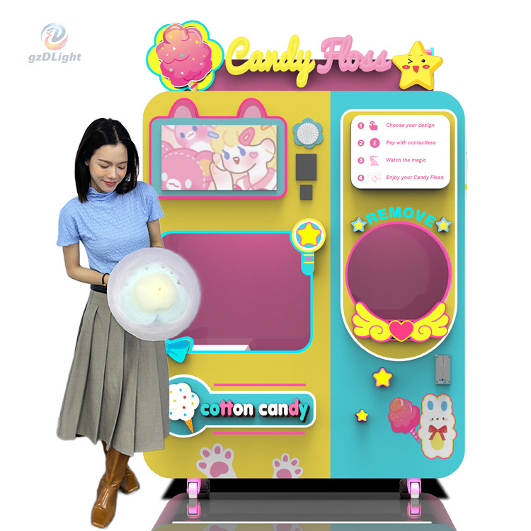 Factory Direct Ce Certification Cotton Candy Machine High Quality Vending Machine