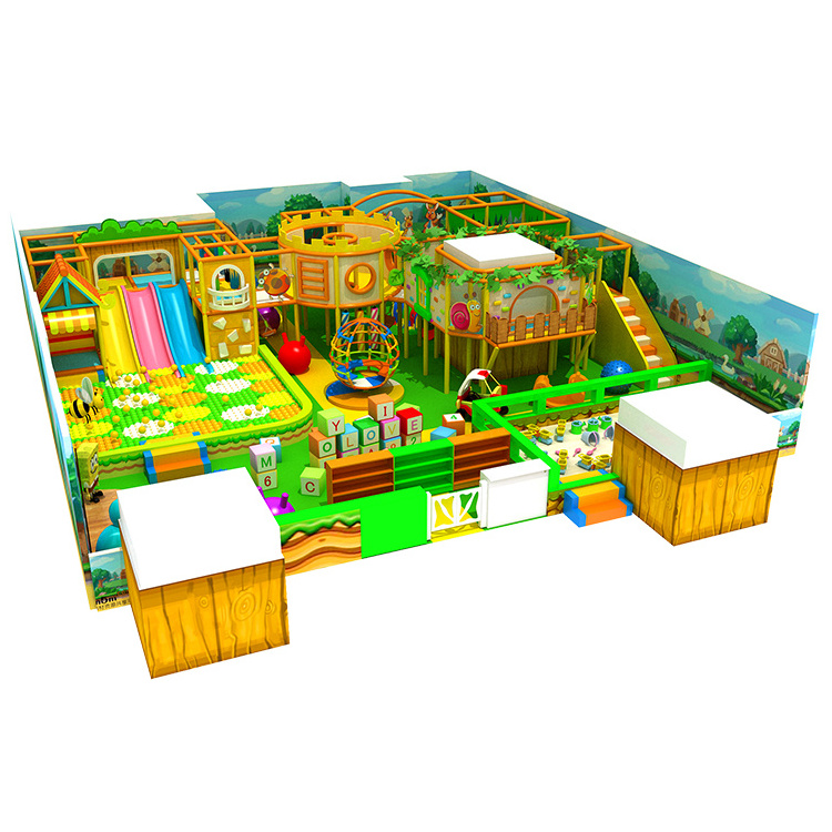 Jungle Theme Soft Play Equipment Indoor Playground For Sale