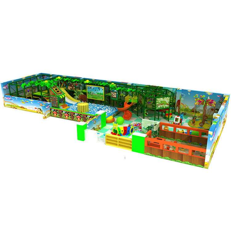 Jungle Theme Soft Play Equipment Indoor Playground For Sale