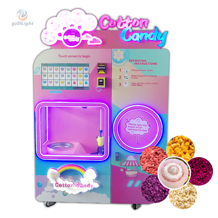 Vending machine Big Capacity Automatic Cotton Candy Machine For Kids