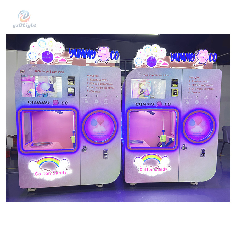 Vending machine Big Capacity Automatic Cotton Candy Machine For Kids