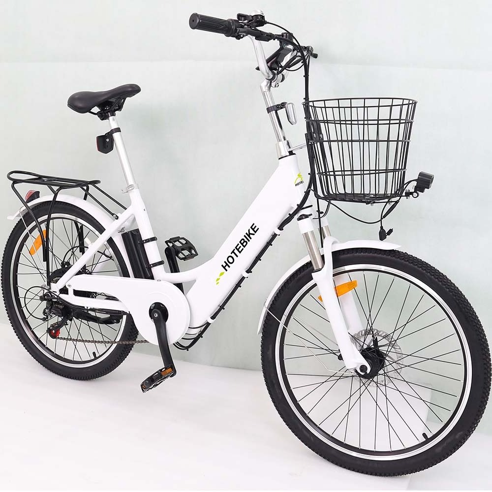 Eu warehouse electric bike with basket electric dirt bikes for adults 2 seats 250w 350w 500w fast speed 30km/h ebike